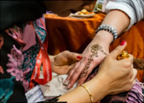 二氧化碳激光打标机与印度图腾，，，，，，盛开在肌肤的海娜之花