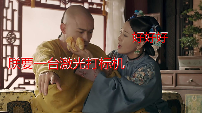 爆款可复制，，，，CO2激光打标机复刻延禧攻略“步步生莲”